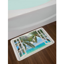 Window to the Exotic Beach Bath Mat