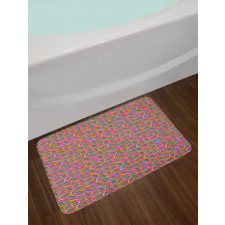 Leaf Pattern Summertime Bath Mat