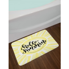 Modern Typography Bath Mat