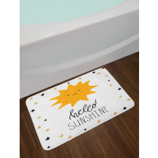 Nursery Typography Bath Mat