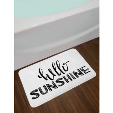 Warm Season Words Bath Mat