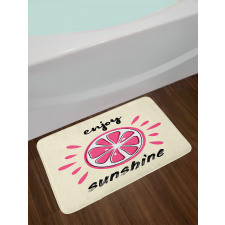 Vacation Retro Words Bath Mat