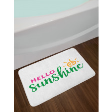 Minimalist Words Bath Mat