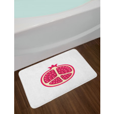 Cartoon Pomegranate Seeds Bath Mat