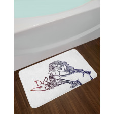 Fairytale on a Human Hand Bath Mat