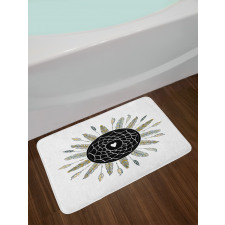 Dream Catcher with a Heart Bath Mat