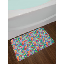 Vintage Party Items Nightclub Bath Mat