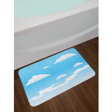 Summer Season Weather Pattern Bath Mat