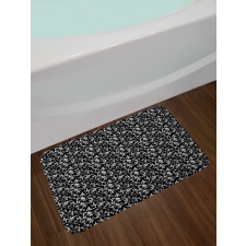 Swirls Leaves Foliage Bath Mat