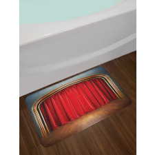 Stage with Classic Curtains Bath Mat