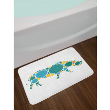 Abstract Fauna Design Bath Mat