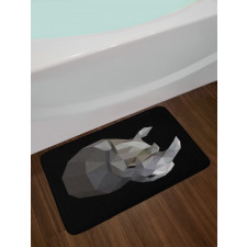 Animal with an Angular Design Bath Mat