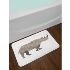 Herbivore Animal Monochrome Bath Mat