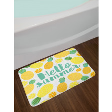 Pineapples and Fruits Bath Mat