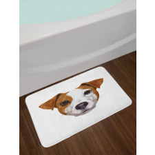 Hand Drawn Dog Animal Bath Mat