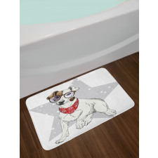 Sketch Style Terrier Bath Mat