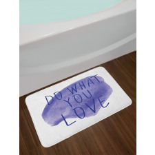 Watercolor Stain Abstract Bath Mat