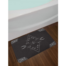 Mystical Style Moon Bath Mat