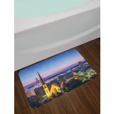 Famous Landmark Theme Bath Mat