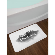 Smoky Style City Skyline Bath Mat