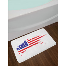 Grunge Flag Freedom Duty Bath Mat