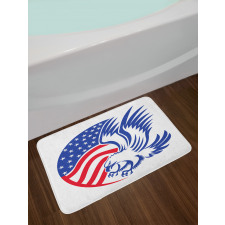 American Bald Eagle Flag Bath Mat