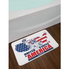 Liberty NYC USA Bath Mat