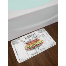 Bahama Mama Vintage Bath Mat