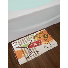 Retro Happy Hour Bath Mat