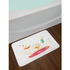 Different Drinks Bath Mat