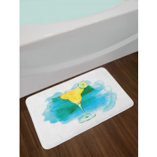 Watercolor Margarita Bath Mat