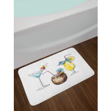 Hand-drawn Artwork Bath Mat