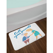 Woman and Mother Design Bath Mat