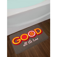 Is All the Time Text Bath Mat