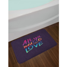 Rainbow Colors Bath Mat