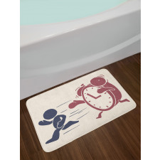 Vintage Conceptual Alarm Bath Mat