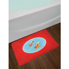 Pair of Fishes Japanese Bath Mat