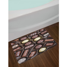 Yum Chocolate Box Image Bath Mat