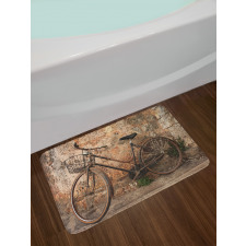 Rusty Vintage Bicycle Bath Mat