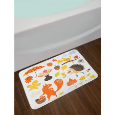 Cartoon Characters Funny Kids Bath Mat