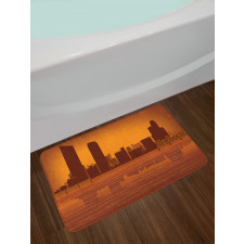 Skyline and Reflection Bath Mat