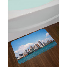 Downtown Detroit Skyline Bath Mat