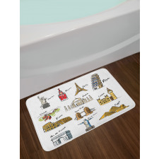 Famous Landmarks Tourism Bath Mat