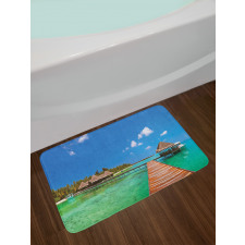 Maldives Island Jetty Bath Mat