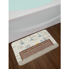 Modern Empty Kitchen Bath Mat