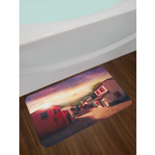 Mexican Town Sunset Bath Mat