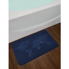 Modern World Web Dots Bath Mat