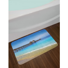 Florida Beach Sunny Day Ocean Bath Mat