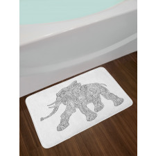 Folkloric Elephant Bath Mat