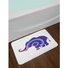 Elephant Calf Mandala Bath Mat